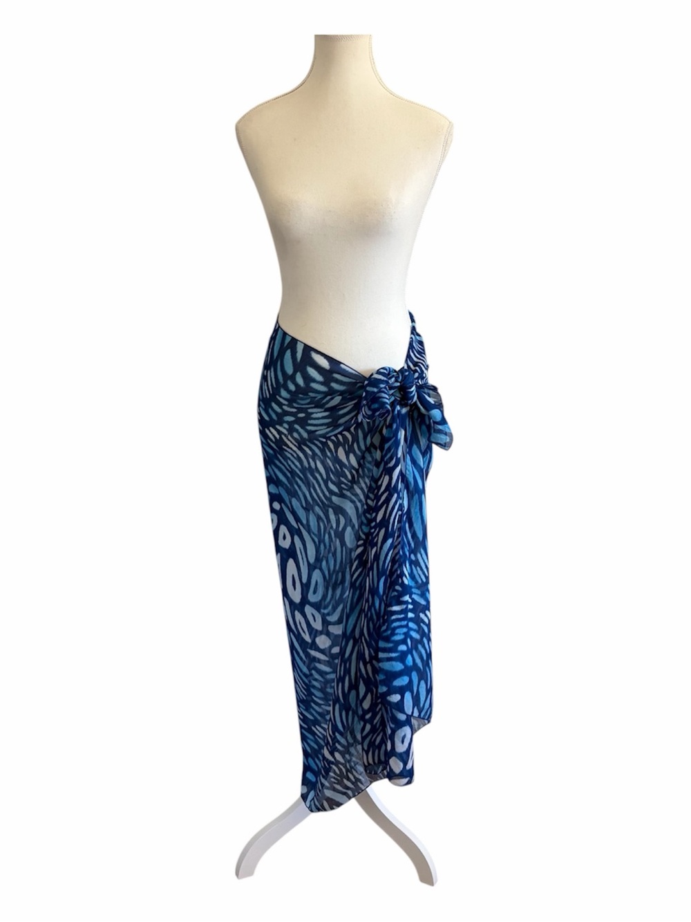 Martini Sol Sarong Wrap Swimwear Or Everyday Blue